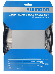 Shimano Road brake cable set with SIL-TEC coating, black