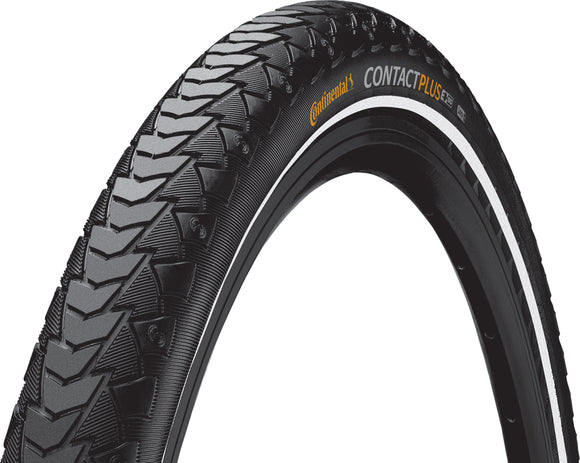 Continental Contact Plus City/Trekking Tyre in Black/Reflex (Rigid) - 27.5 x 1 1/2