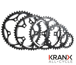 KranX 130BCD Alloy Chainring in Black - 50T CNC
