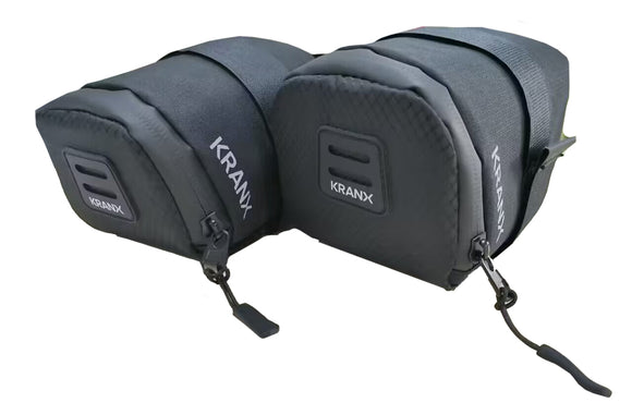 KranX Dolomite Saddlebag in Black - Medium (0.9L)