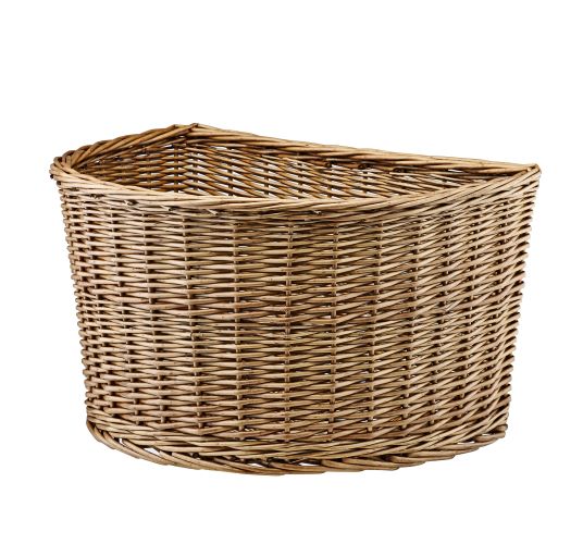 Adie 18'' D Shape Wicker Basket