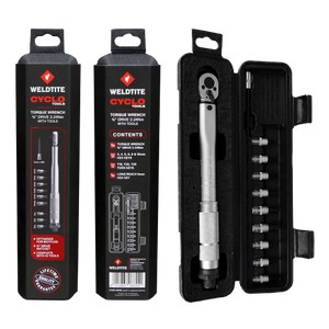Cyclo 1/4" Drive Torque Wrench (2-24nm) With Tools
