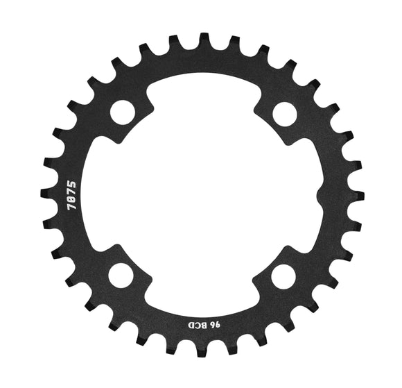 SunRace CRMX0 Alloy Chainring in Black - 22T 64BCD