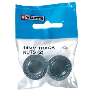 Weldtite Bike Bits Track Nuts 14mm x2